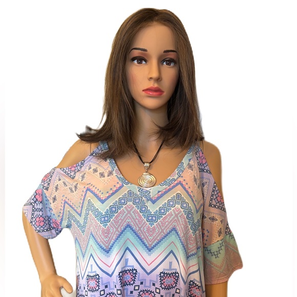 New N Forever Cold Shoulder Maxi Dress Size M - Picture 2 of 9